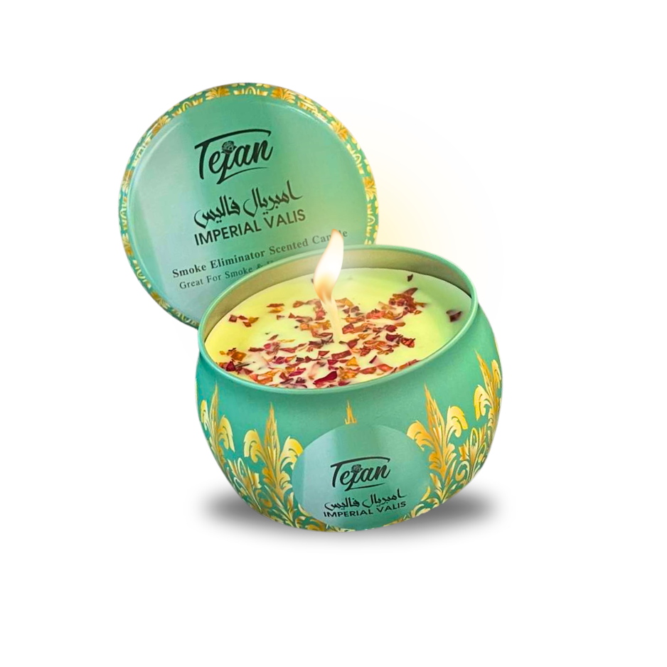 Tejan Smoke Eliminator Scented Candle Display – 12 PCS
