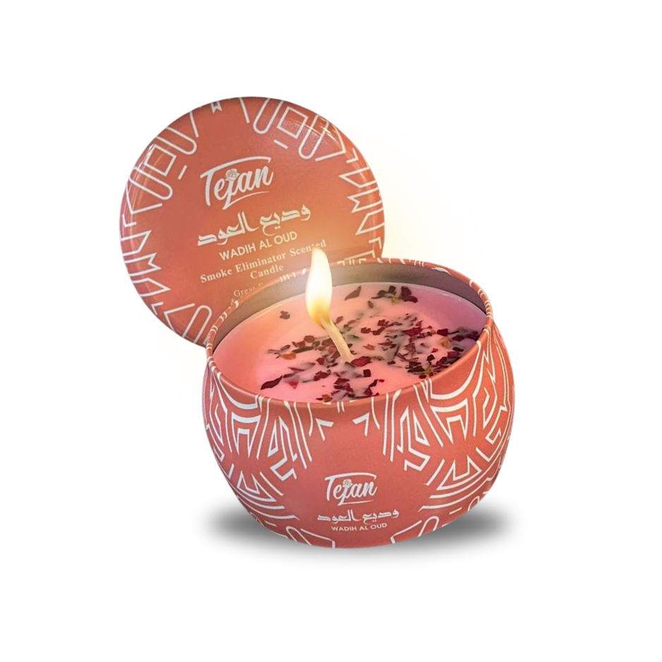 Tejan Smoke Eliminator Scented Candle Display – 12 PCS